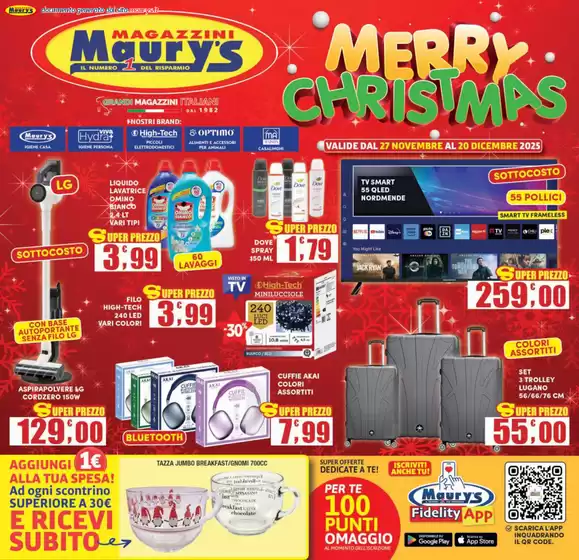 Volantino Maury's a Medesano | Merry Christmas | 2025-11-27T00:00:00.000Z - 2025-12-20T00:00:00.000Z