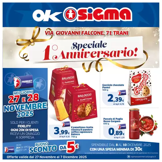 Volantino Ok Sigma a Castilenti | Lombardi - Speciale Anniversario  | 2025-11-27T00:00:00.000Z - 2025-12-07T00:00:00.000Z