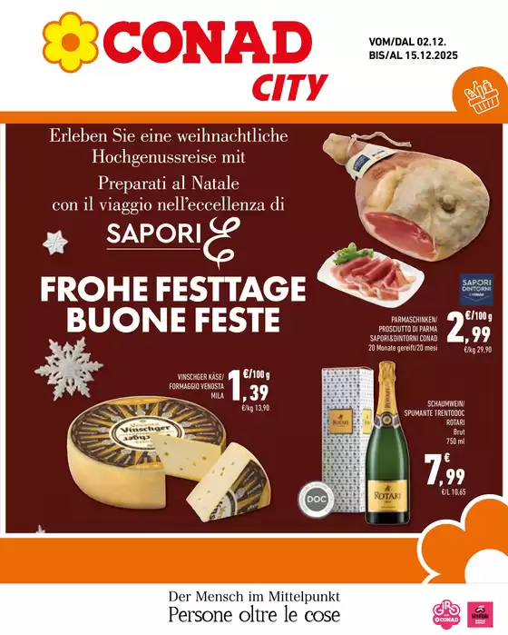 Volantino Conad City | Frohe festtage Buone Feste | 2025-12-02T00:00:00.000Z - 2025-12-15T00:00:00.000Z