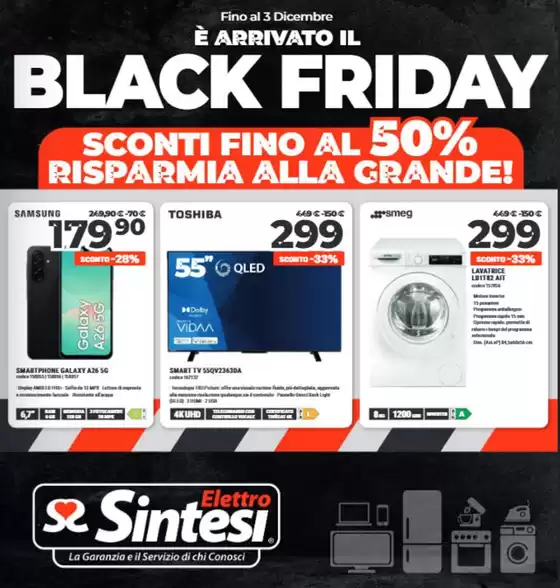 Volantino Elettrosintesi a Perugia | E arrivato il Black Friday  | 2025-11-25T00:00:00.000Z - 2025-12-03T00:00:00.000Z