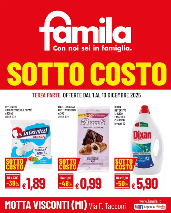 Volantino Famila a Borgosatollo | Sotto Costo | 2025-12-01T00:00:00.000Z - 2025-12-10T00:00:00.000Z