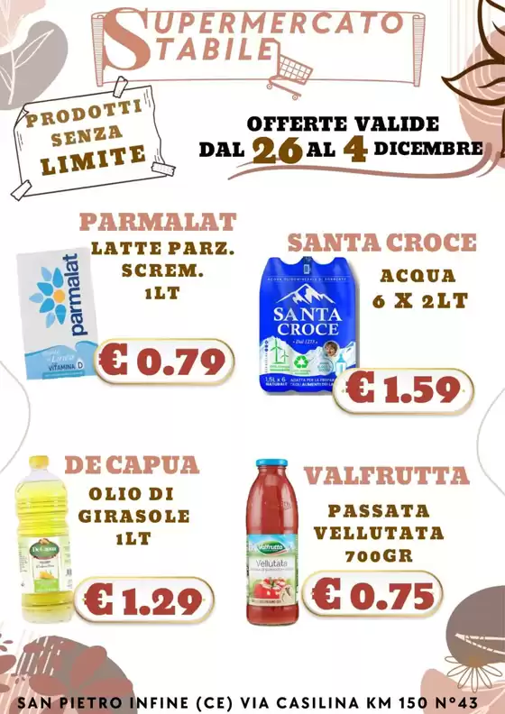 Volantino Supermercati Stabile a Apricena | Prodotti senza limite | 2025-11-26T00:00:00.000Z - 2025-12-04T00:00:00.000Z