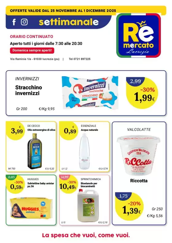 Volantino Re Mercato Lucrezia a Apricena | Offerte valide dal 25 novembre al 1 dicembre | 2025-11-25T00:00:00.000Z - 2025-12-01T00:00:00.000Z