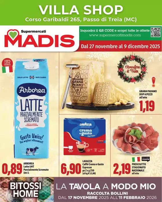 Volantino Madis a Sinnai | Dal 27 novembre al 9 dicembre 2025 | 2025-11-17T00:00:00.000Z - 2026-02-11T00:00:00.000Z