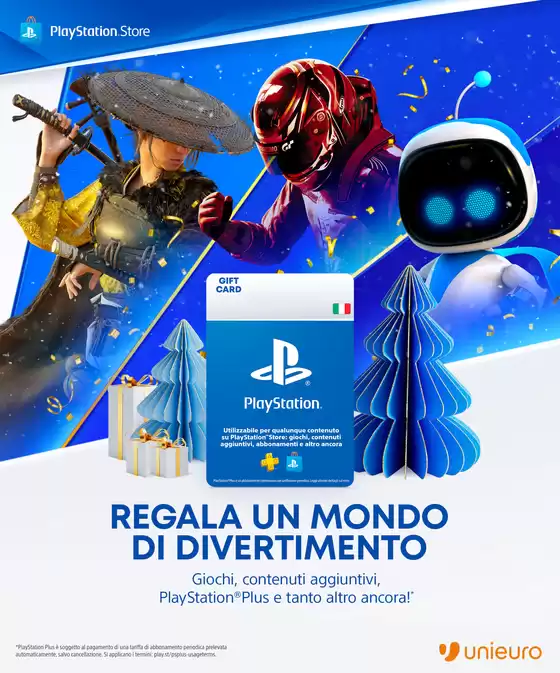 Volantino PlayStation a Novafeltria | Regala un mondo di divertimento | 2025-11-28T00:00:00.000Z - 2025-12-24T00:00:00.000Z