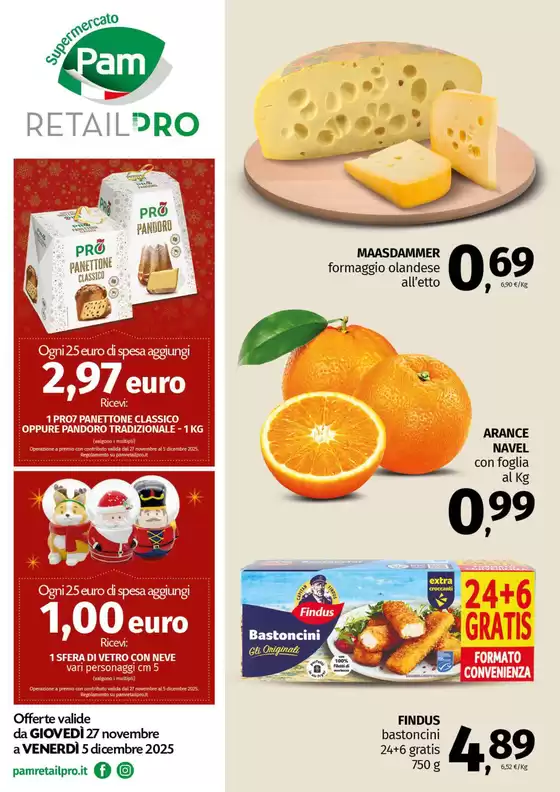 Volantino Pam RetailPro a Belmonte Mezzagno | Offerte | 2025-11-27T00:00:00.000Z - 2025-12-05T00:00:00.000Z