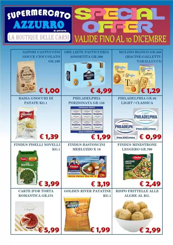 Volantino Supermercato Azzurro a Belmonte Mezzagno | Special offer | 2025-11-27T00:00:00.000Z - 2025-12-10T00:00:00.000Z
