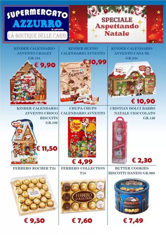 Volantino Supermercato Azzurro a Belmonte Mezzagno | Speciale aspettando Natale | 2025-11-27T00:00:00.000Z - 2025-12-31T00:00:00.000Z