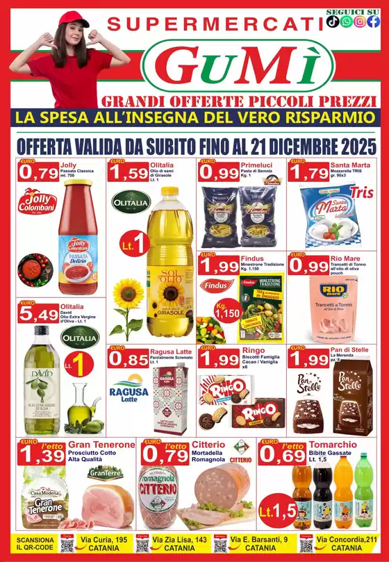 Volantino GuMì Supermercati a Belmonte Mezzagno | Grandi offerte piccoli prezzi | 2025-11-27T00:00:00.000Z - 2025-12-21T00:00:00.000Z