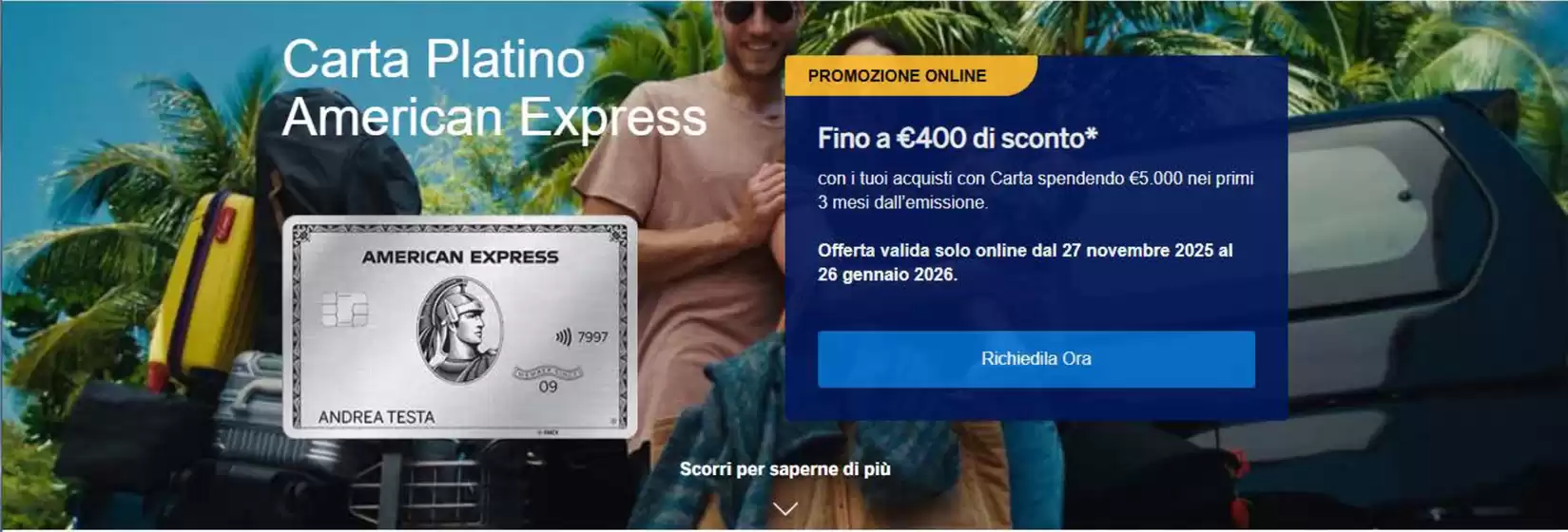 Volantino American Express a Caronno Pertusella | Promozione online  | 2025-11-27T00:00:00.000Z - 2026-01-26T00:00:00.000Z