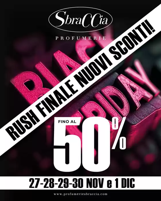 Volantino Profumerie Sbraccia a Castiglione in Teverina | Fino al 50% | 2025-11-27T00:00:00.000Z - 2025-12-01T00:00:00.000Z