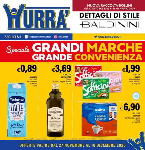 Volantino Hurrà Discount a Partanna | Grandi marche | 2025-11-27T00:00:00.000Z - 2025-12-10T00:00:00.000Z