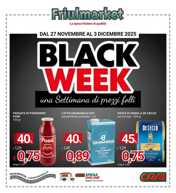 Volantino Friulmarket a Santa Flavia | Black week | 2025-11-27T00:00:00.000Z - 2025-12-03T00:00:00.000Z
