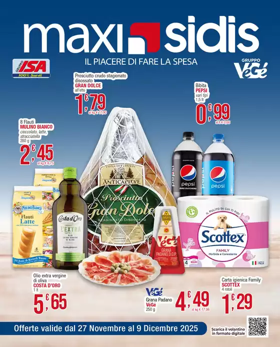 Volantino Sidis a Santa Flavia | Il piacere di fare la spesa | 2025-11-27T00:00:00.000Z - 2025-12-09T00:00:00.000Z