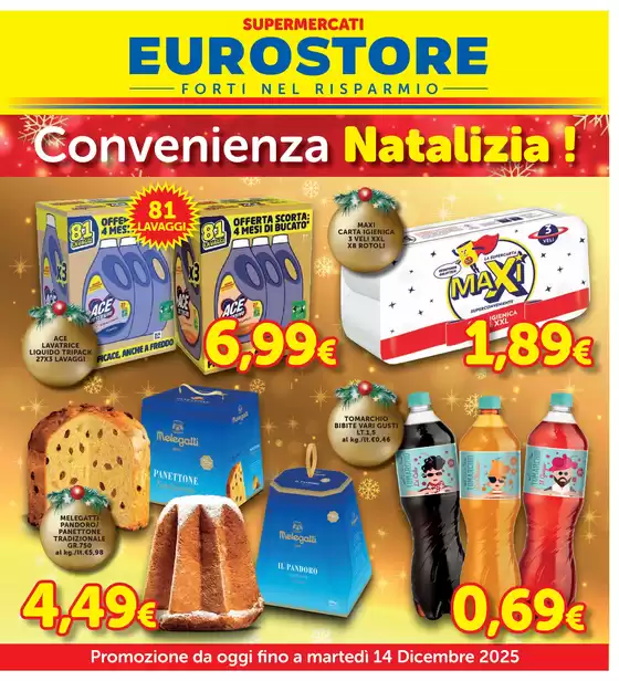 Volantino Supermercati Eurostore a Campofelice di Roccella | Convenienza Natalizia! | 2025-11-27T00:00:00.000Z - 2025-12-14T00:00:00.000Z