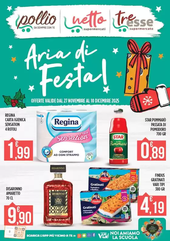 Volantino Netto Supermercati a Campofelice di Roccella | Aria di festa! | 2025-11-27T00:00:00.000Z - 2025-12-10T00:00:00.000Z