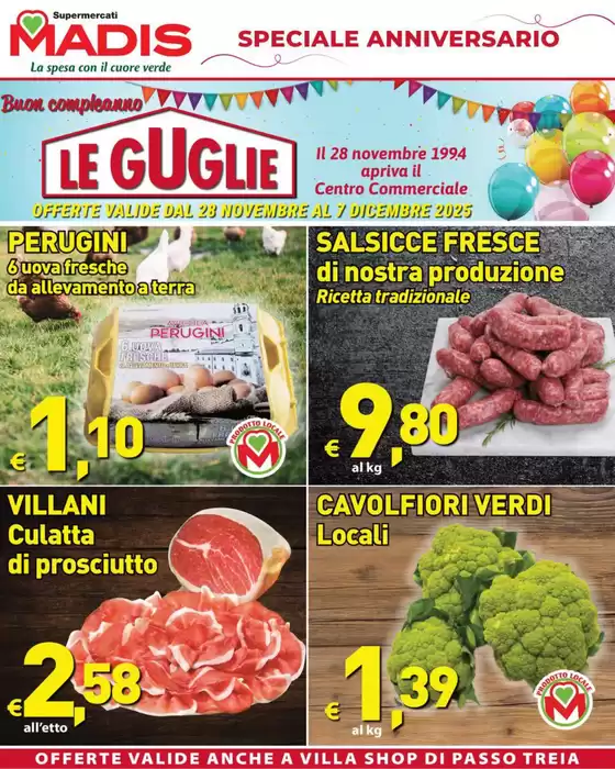 Volantino Madis a Ferrara | Speciale anniversario | 2025-11-28T00:00:00.000Z - 2025-12-07T00:00:00.000Z