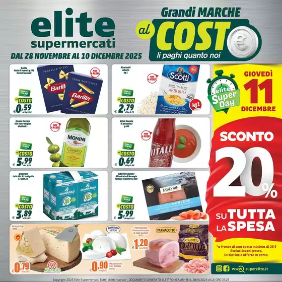 Volantino Elite a Marcianise | Grandi Marche Al Costo | 2025-11-28T00:00:00.000Z - 2025-12-10T00:00:00.000Z