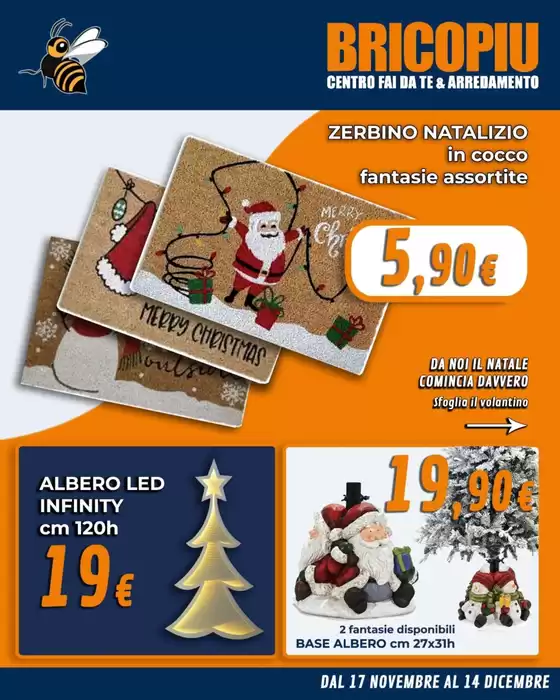 Volantino BricoPiù a Recco | Dal 17 novembre al 14 dicembre | 2025-11-28T00:00:00.000Z - 2025-12-14T00:00:00.000Z