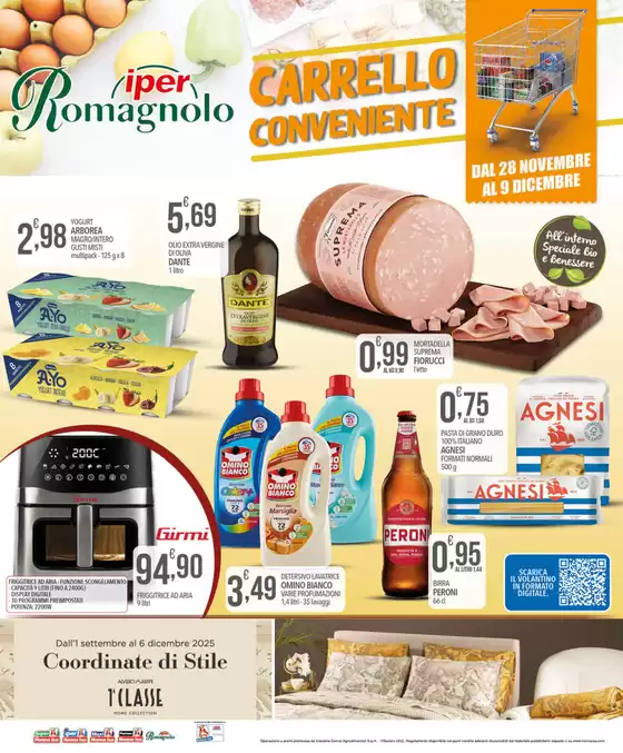 Volantino Iper Romagnolo a Ardea | Carrello Conveniente | 2025-11-28T00:00:00.000Z - 2025-12-09T00:00:00.000Z