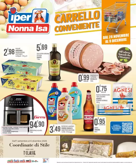 Volantino Iper Nonna Isa a Ardea | Carrello Conveniente | 2025-11-28T00:00:00.000Z - 2025-12-09T00:00:00.000Z