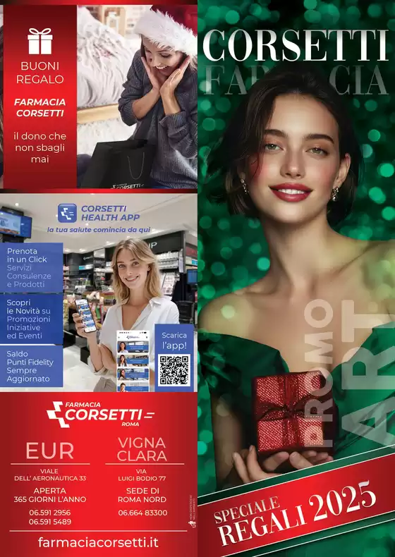 Volantino Farmacia Corsetti a Castiglione in Teverina | Natale 2025 | 2025-11-28T00:00:00.000Z - 2025-11-30T00:00:00.000Z