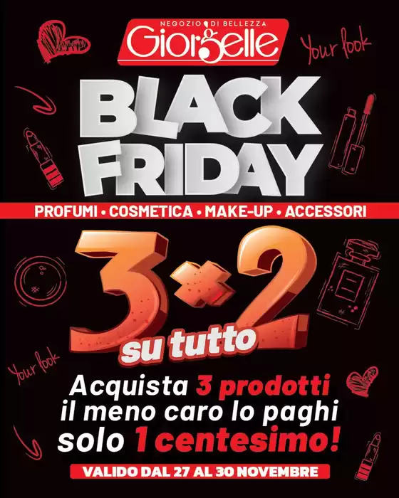 Volantino Profumeria Giorgelle a Castiglione in Teverina | Black Friday | 2025-11-28T00:00:00.000Z - 2025-11-30T00:00:00.000Z