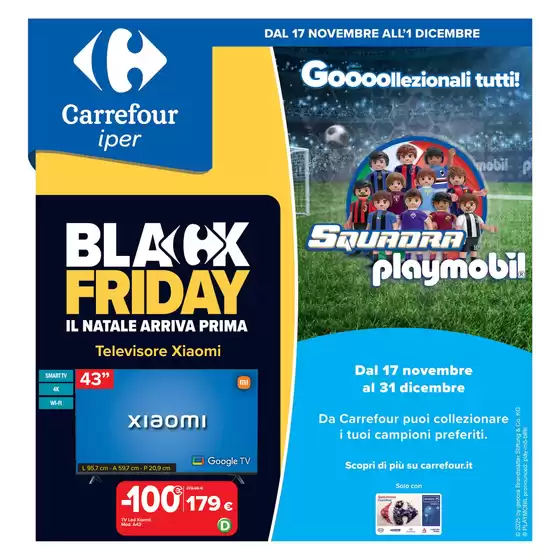 Volantino Carrefour Ipermercati | Black friday | 2025-11-17T00:00:00.000Z - 2025-12-01T00:00:00.000Z