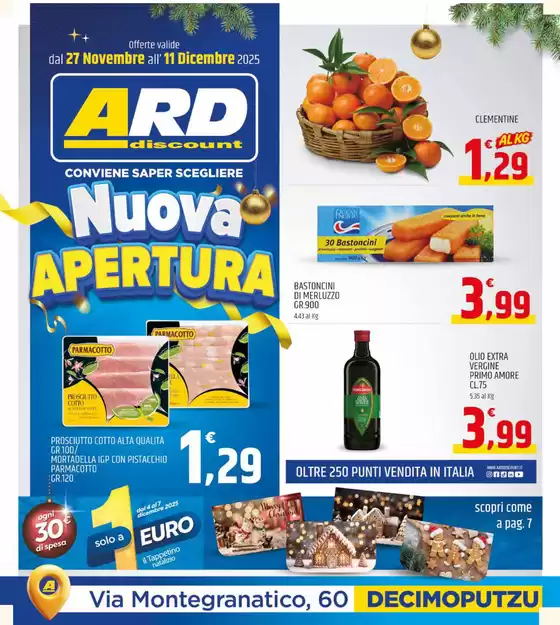 Volantino ARD Discount | Nuova apertura | 2025-11-27T00:00:00.000Z - 2025-12-12T00:00:00.000Z