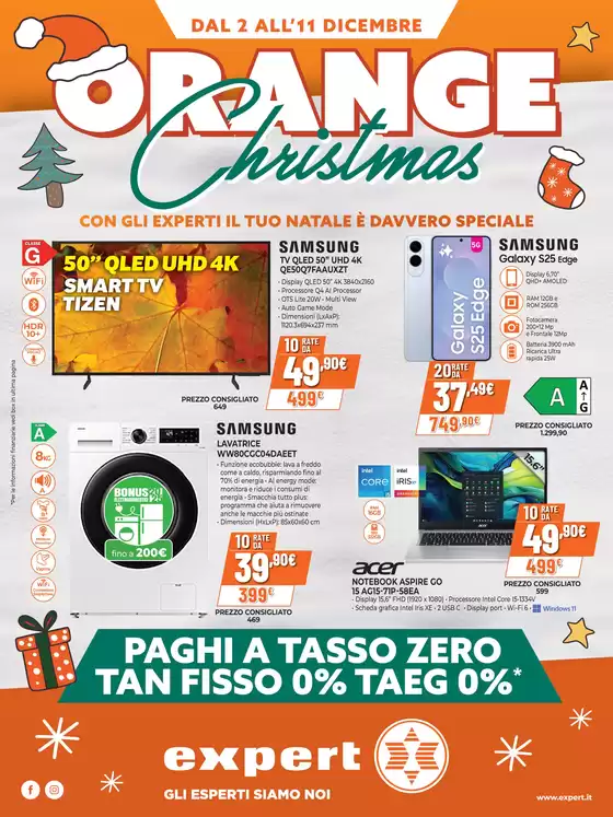 Volantino Expert | Orange Christmas da Expert! | 2025-12-02T00:00:00.000Z - 2025-12-11T00:00:00.000Z