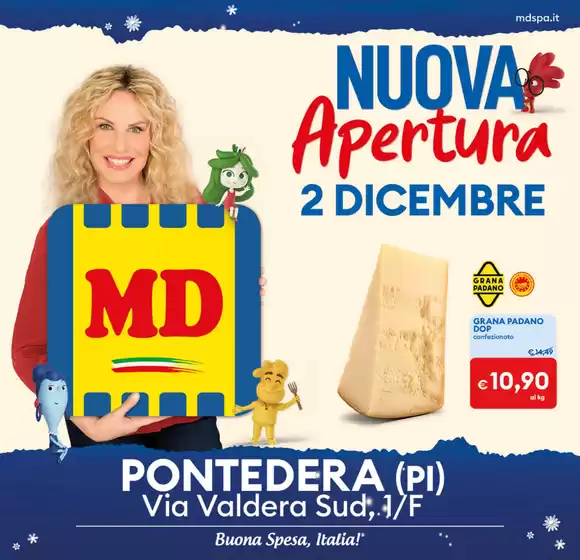 Volantino MD a Nola | Nuova apertura Pontedera | 2025-12-02T00:00:00.000Z - 2025-12-14T00:00:00.000Z