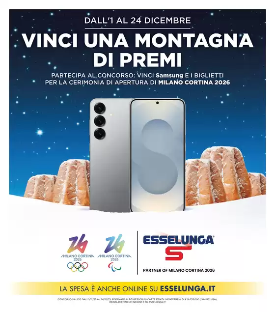 Volantino Esselunga a Modena | Concorso Natale - 1° Appuntamento | 2025-12-01T00:00:00.000Z - 2025-12-24T00:00:00.000Z