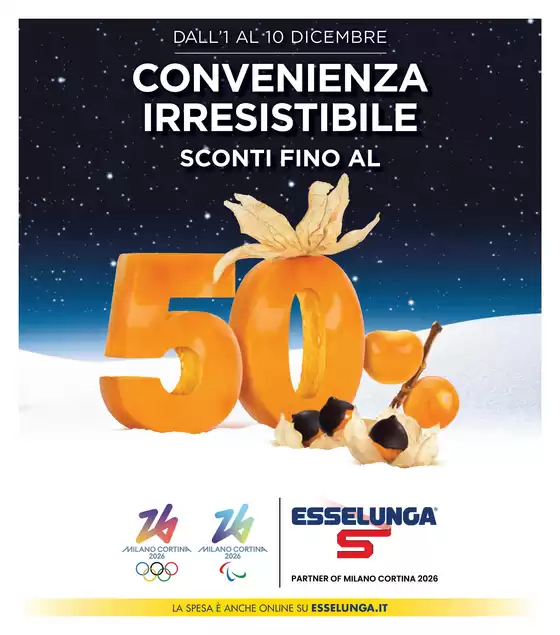 Volantino Esselunga a Modena | Sconti fino al 50% | 2025-12-01T00:00:00.000Z - 2025-12-10T00:00:00.000Z