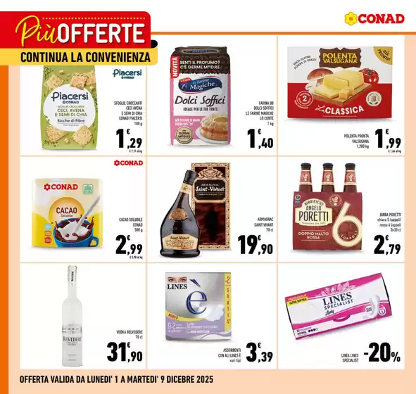 Volantino Conad a Follonica | Più Offerte continua la Convenienza | 2025-12-01T00:00:00.000Z - 2025-12-09T00:00:00.000Z