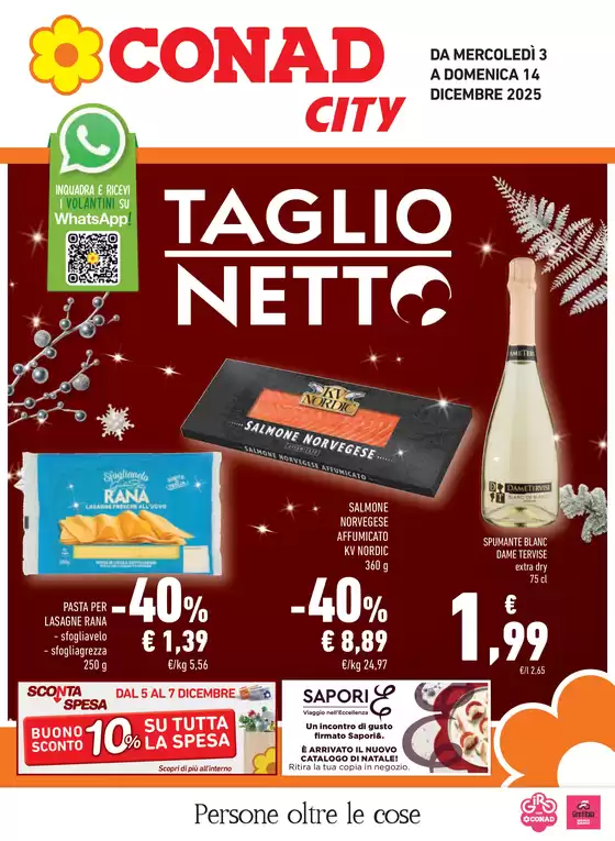 Volantino Conad City a Cerva | Taglio netto | 2025-12-03T00:00:00.000Z - 2025-12-14T00:00:00.000Z