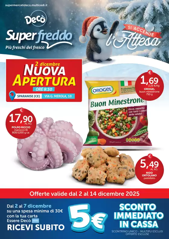 Volantino Decò a Cerva | Nuova apertura | 2025-12-02T00:00:00.000Z - 2025-12-14T00:00:00.000Z
