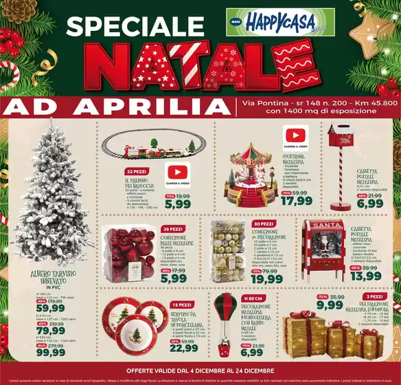 Volantino Happy Casa Store a Cerva | Speciale Natale Aprilia | 2025-12-04T00:00:00.000Z - 2026-01-06T00:00:00.000Z