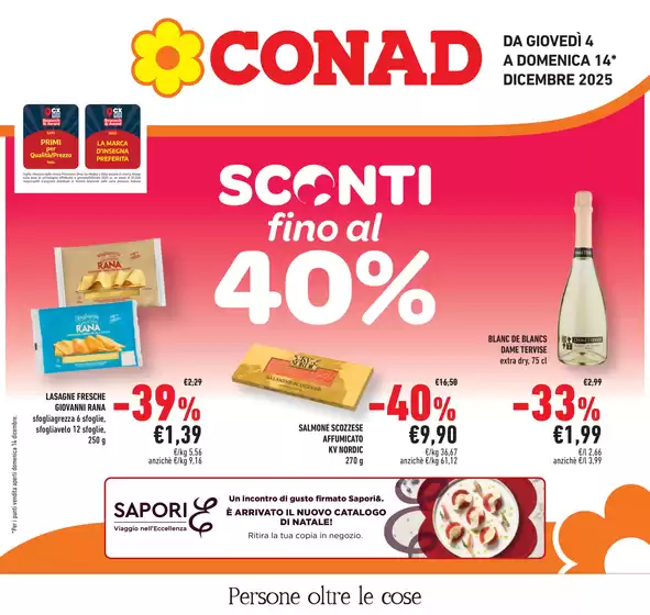 Volantino Conad a Bergamasco | Sconti fino al 40% | 2025-12-04T00:00:00.000Z - 2025-12-14T00:00:00.000Z