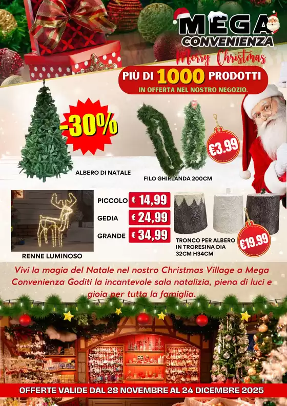 Volantino Mega a Olbia | Mega convenienza | 2025-11-28T00:00:00.000Z - 2025-12-24T00:00:00.000Z