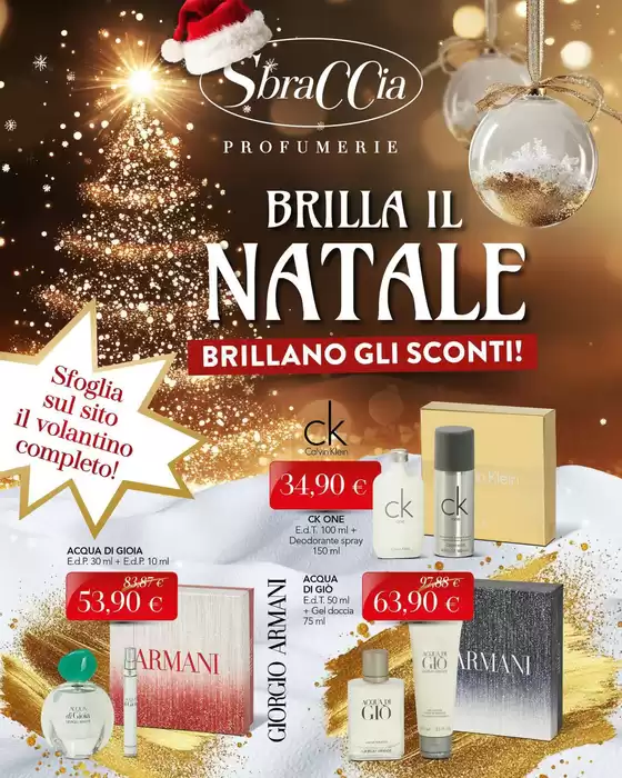 Volantino Profumerie Sbraccia | Brilla il Natale | 2025-12-02T00:00:00.000Z - 2025-12-31T00:00:00.000Z