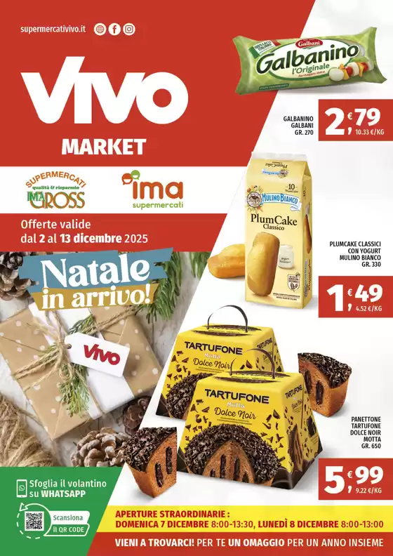 Volantino Vivo Market a Roma | Natale in arrivo! | 2025-12-02T00:00:00.000Z - 2025-12-13T00:00:00.000Z