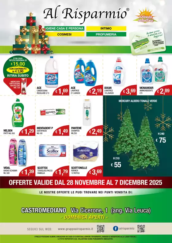 Volantino Al Risparmio a Bucine | Offerte | 2025-12-02T00:00:00.000Z - 2025-12-07T00:00:00.000Z