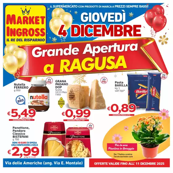 Volantino Market Ingross a Roma | Grande apertura | 2025-12-02T00:00:00.000Z - 2025-12-11T00:00:00.000Z