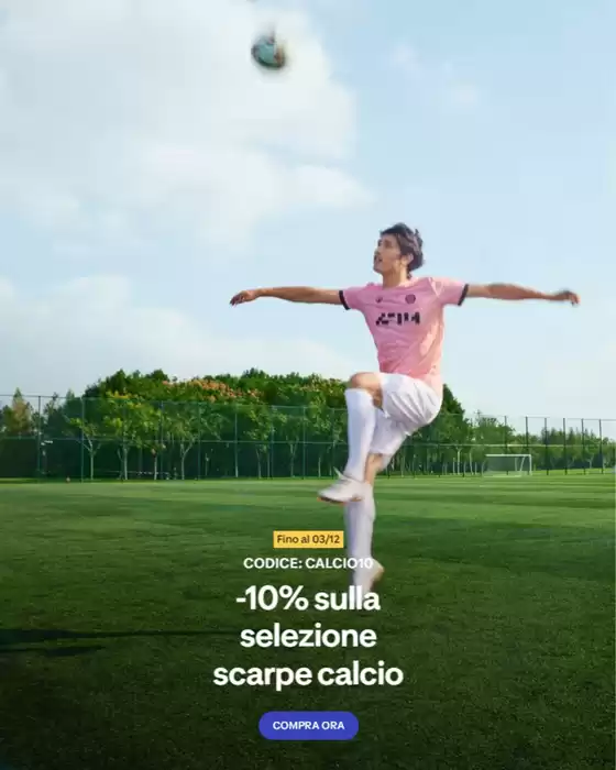 Volantino Decathlon | -10% sulla selezione scarpe calcio | 2025-12-02T00:00:00.000Z - 2025-12-03T00:00:00.000Z