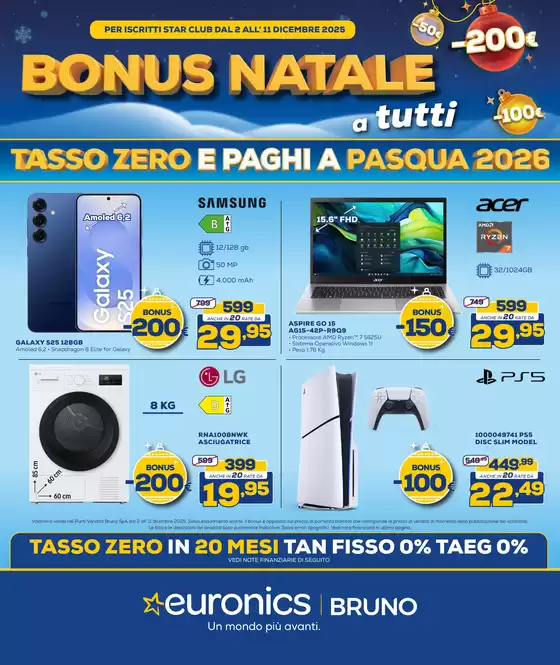 Volantino Euronics a Olbia | Bonus Natale | 2025-12-02T00:00:00.000Z - 2025-12-11T00:00:00.000Z
