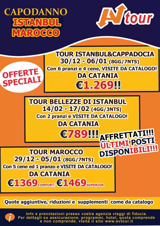 Volantino Av Tour | OFFERTA SPECIALE ISTANBULMAROCCO | 2025-12-29T00:00:00.000Z - 2026-01-06T00:00:00.000Z