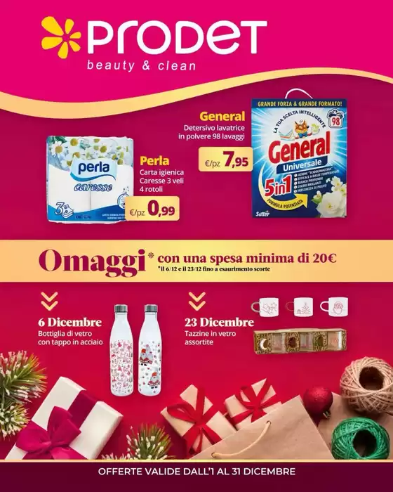 Volantino Prodet a Bucine | Offerte valide dall'1 al 31 dicembre | 2025-12-01T00:00:00.000Z - 2025-12-31T00:00:00.000Z