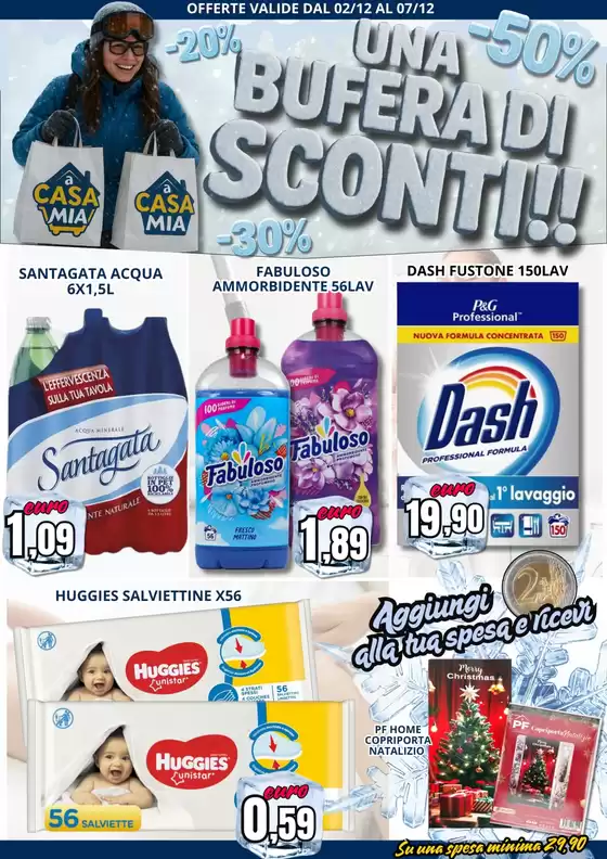 Volantino A Casa Mia a Piacenza | Una bufera di sconti!! | 2025-12-02T00:00:00.000Z - 2025-12-07T00:00:00.000Z