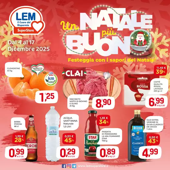 Volantino Lem SuperStore a Palermo | Un Natale più buono  | 2025-12-04T00:00:00.000Z - 2025-12-17T00:00:00.000Z