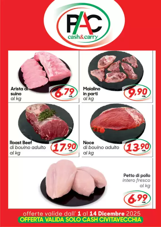 Volantino Pac Cash&Carry a Collegno | Offerte fresco | 2025-12-02T00:00:00.000Z - 2025-12-14T00:00:00.000Z